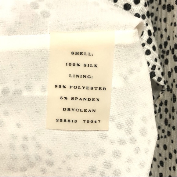 Ann Taylor Silk Ruffle Front Halter Polka Dot Blouse Top Size 2 Career Office - Picture 9 of 10